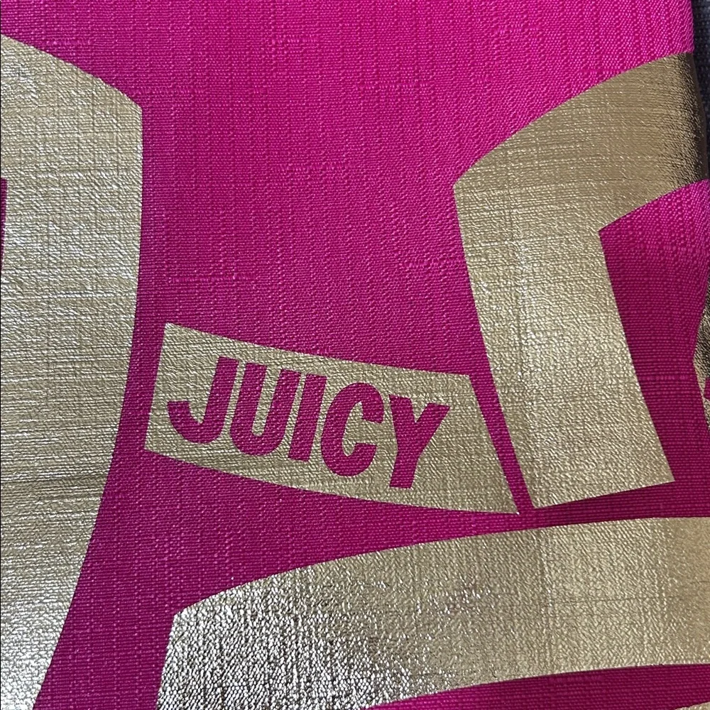 Juicy Couture Pink Silver Shower Curtain NWT Glam Bath